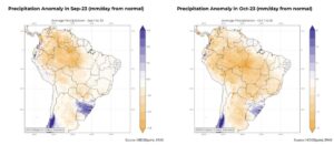 Precipitação anormal no Brasil